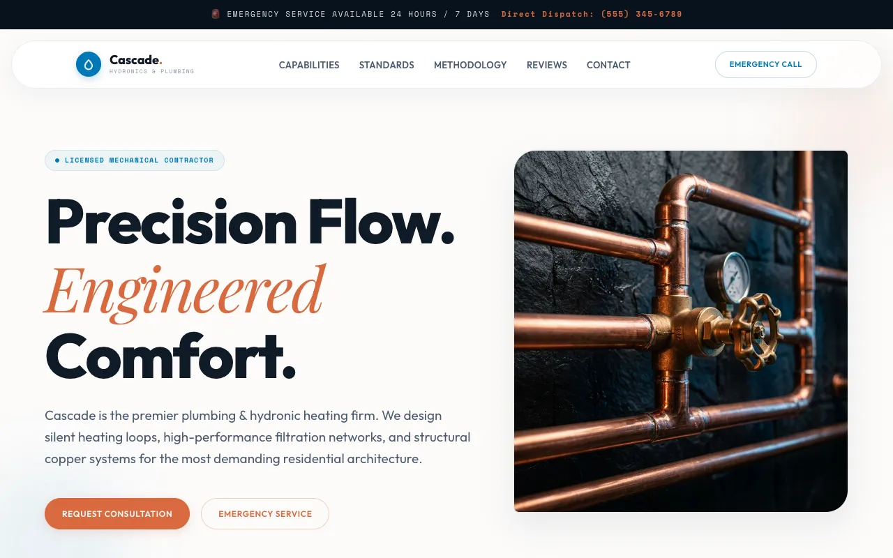Forma-Template: Marken-Website mit großer Typografie und Produktfotografie